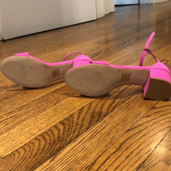 ALDO Villarosa Suede Pink Low Sandal Heel - Picture 8 of 8